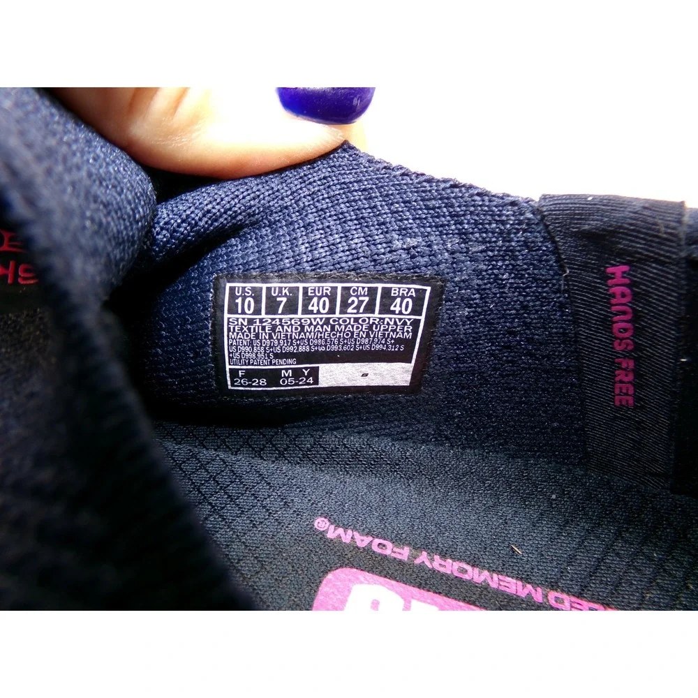 Skechers Slip Ins GoWalk 6 Fabulous View Womens Navy Size 10 Sneakers 124569W